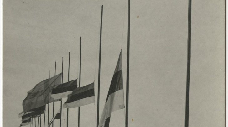Eesti Skautide Suurlaager - lippude heiskamine