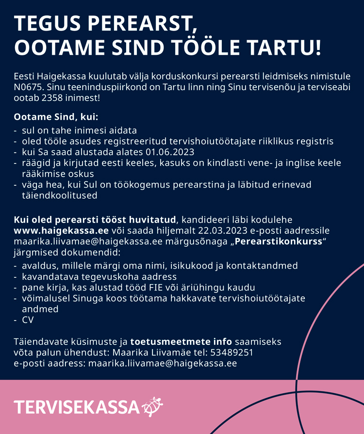 PEREARST TARTUSSE
