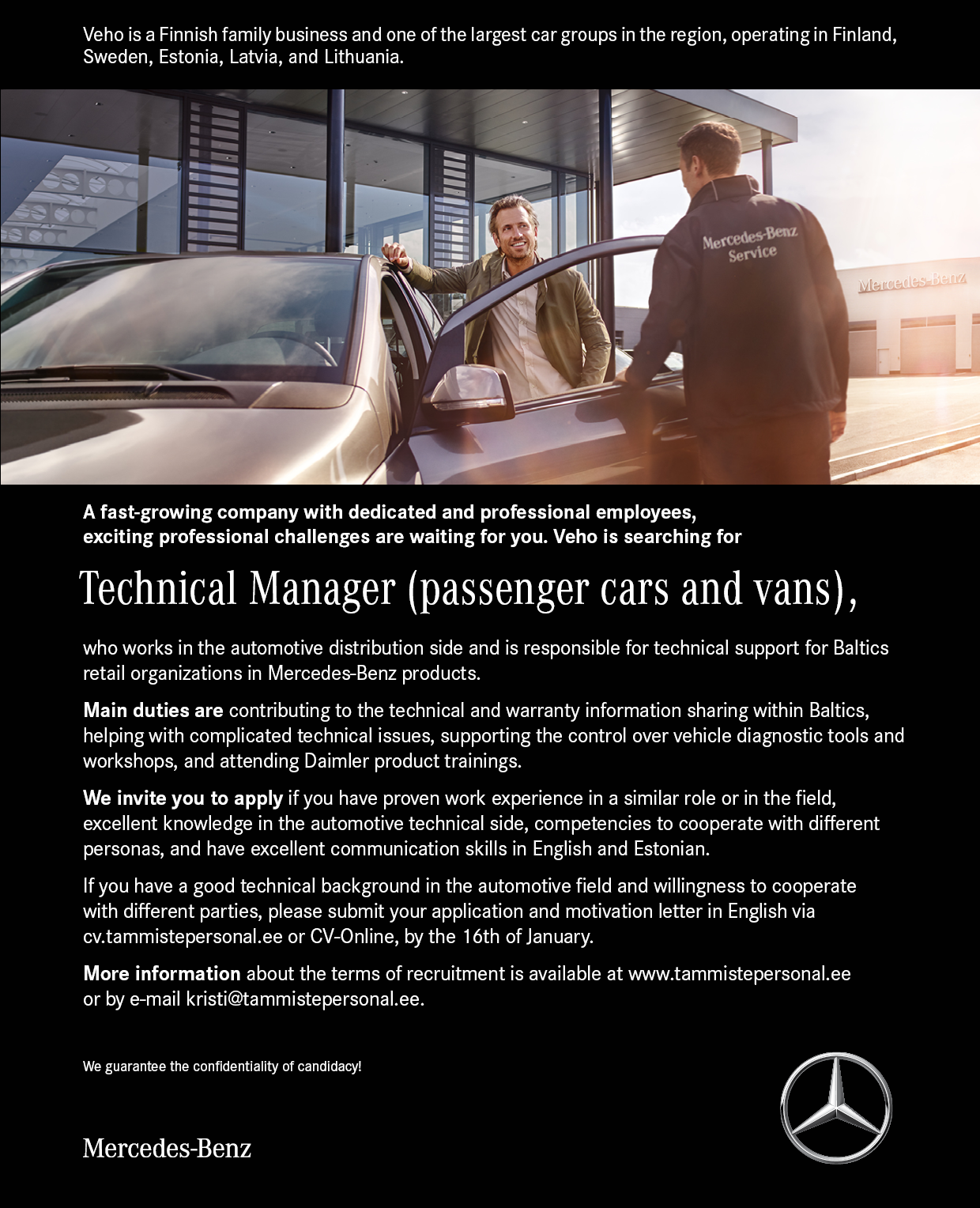 TECHNICAL MANAGER (PASSENGER CARS AND VANS)